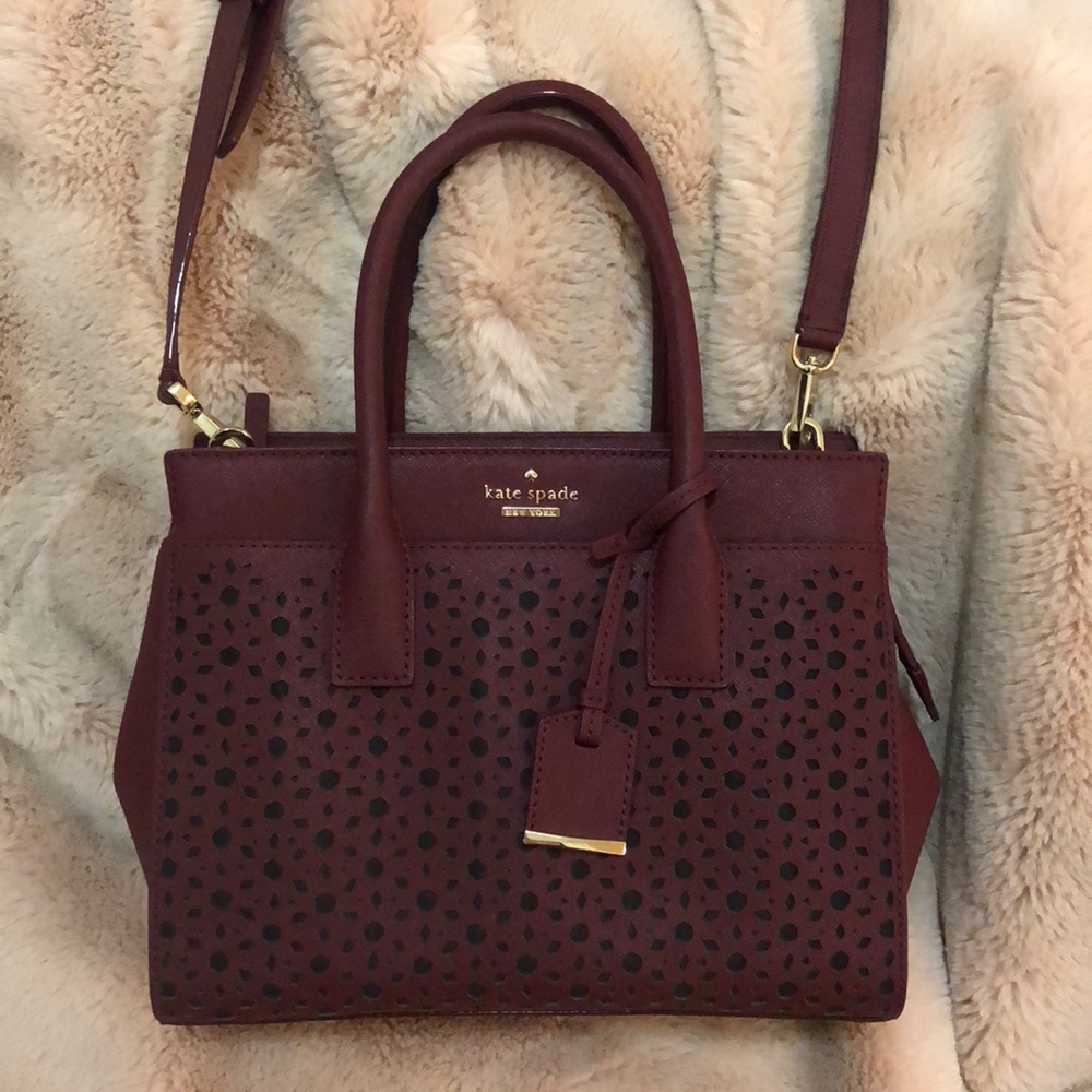 Burgundy Kate Spade Bag (Authentic!)